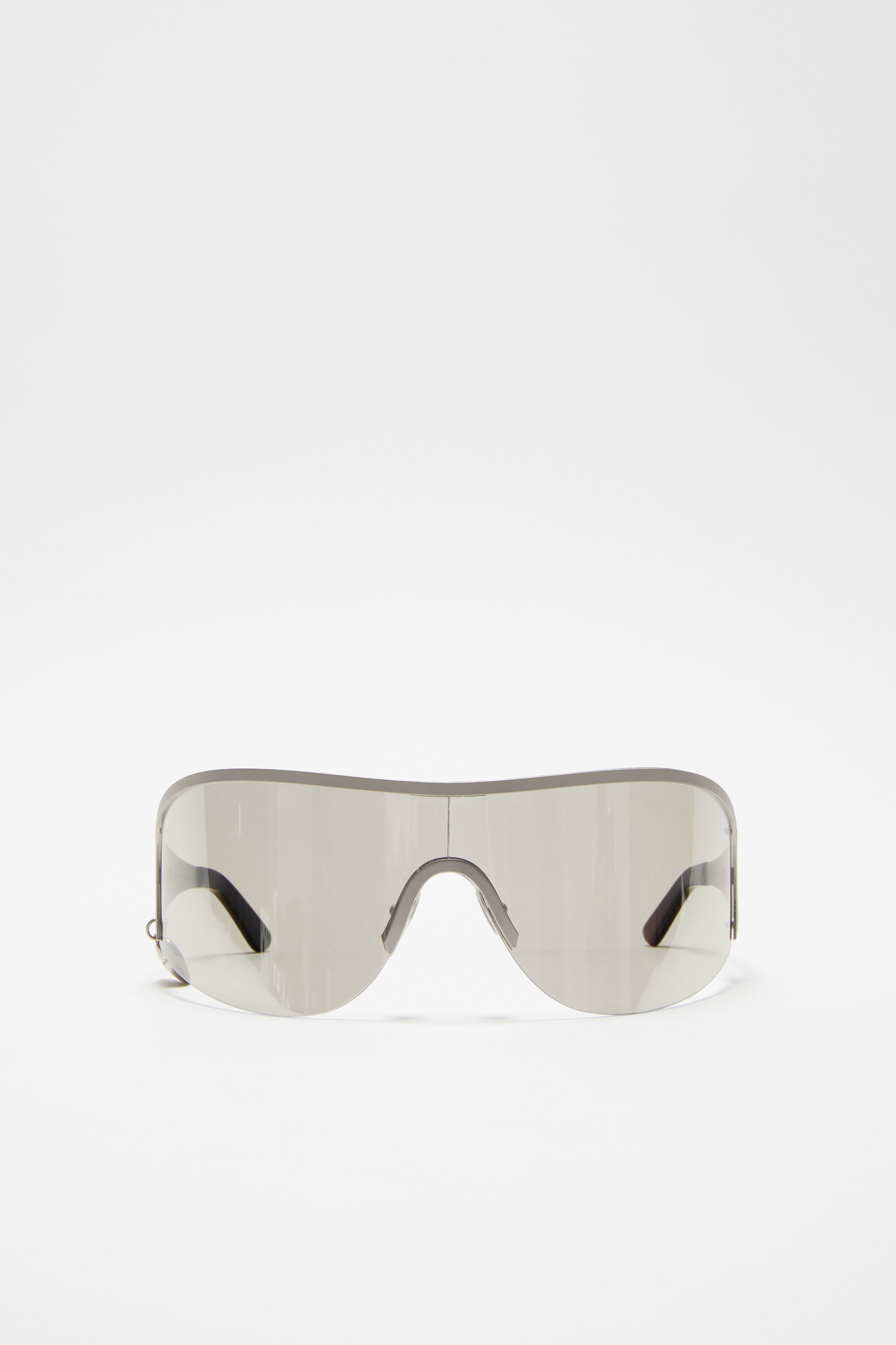Metal frame sunglasses - Silver/transparent
